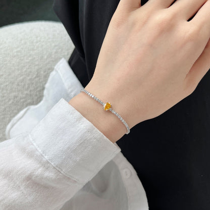 [Royal Jewelry]0.75 Carat Exquisite Oval Cut Daily Bracelet