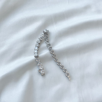 [Royal Jewelry]0.75 Carat Elegant Romantic Heart Shape Lover Bracelet
