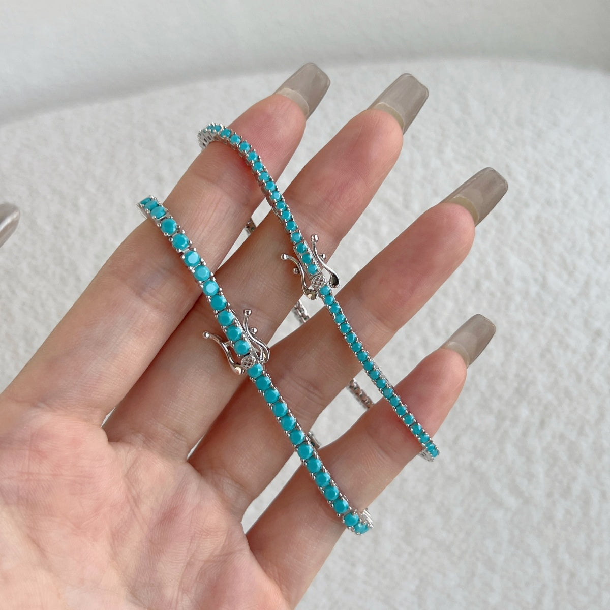[Royal Jewelry]Dazzling Exquisite Round Cut Daily Bracelet