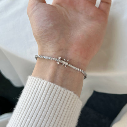 [Royal Jewelry]Dazzling Exquisite Round Cut Daily Bracelet
