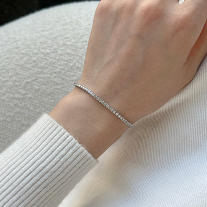 [Royal Jewelry]Dazzling Exquisite Round Cut Daily Bracelet