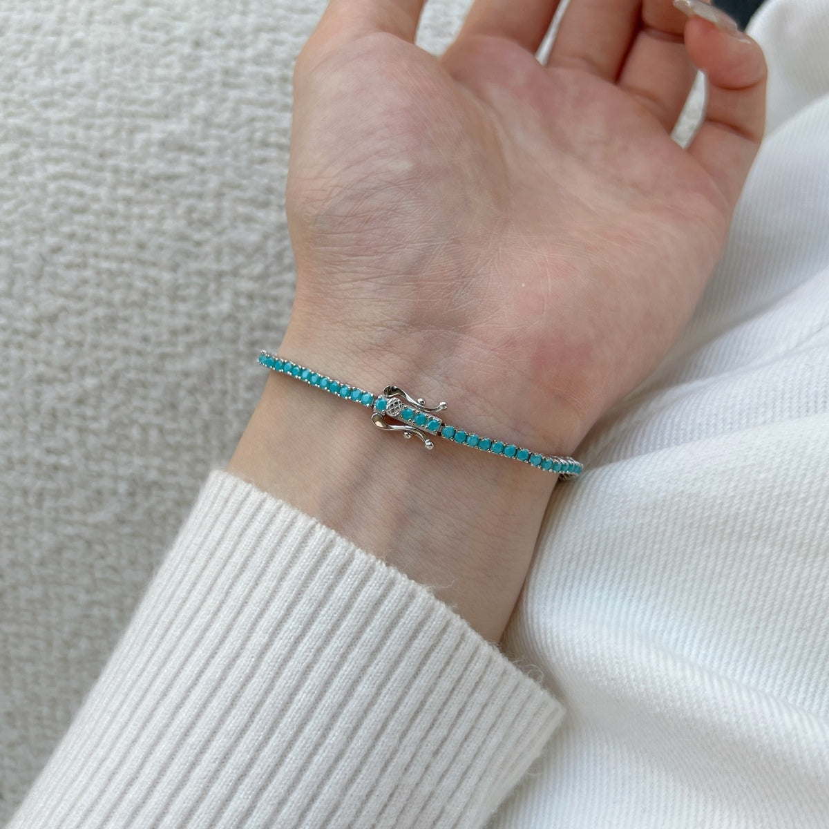 [Royal Jewelry]Dazzling Exquisite Round Cut Daily Bracelet
