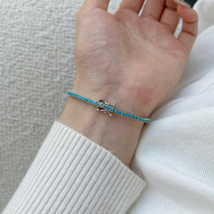 [Royal Jewelry]Dazzling Exquisite Round Cut Daily Bracelet