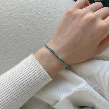 [Royal Jewelry]Dazzling Exquisite Round Cut Daily Bracelet