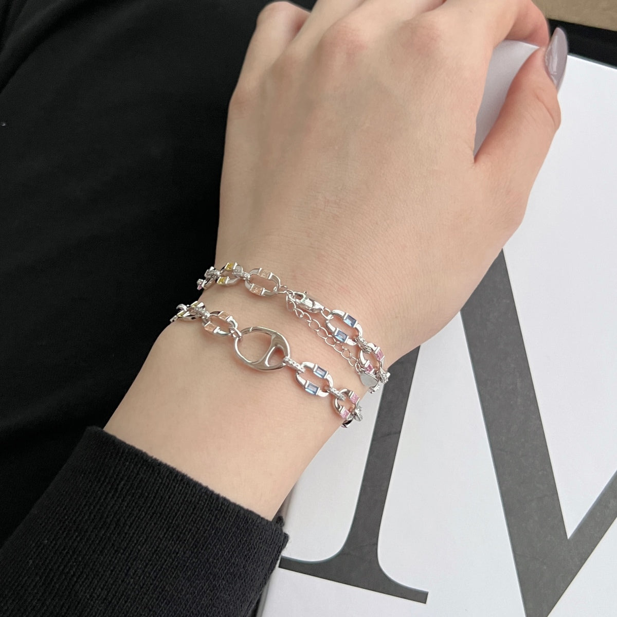 [Royal Jewelry]Dazzling Colorful Daily Bracelet