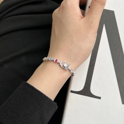 [Royal Jewelry]Radiant Water Drop Shape Daily Bracelet