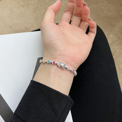 [Royal Jewelry]Radiant Water Drop Shape Daily Bracelet