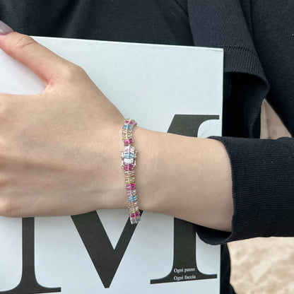 [Royal Jewelry]Sparkling Exquisite Multi Cut Party Bracelet