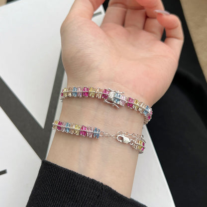 [Royal Jewelry]Sparkling Exquisite Multi Cut Party Bracelet