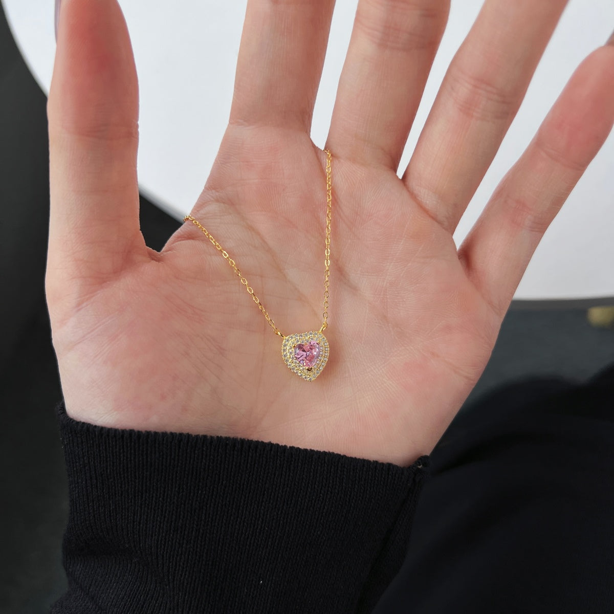 [Royal Jewelry]Exquisite Heart Shape Necklace