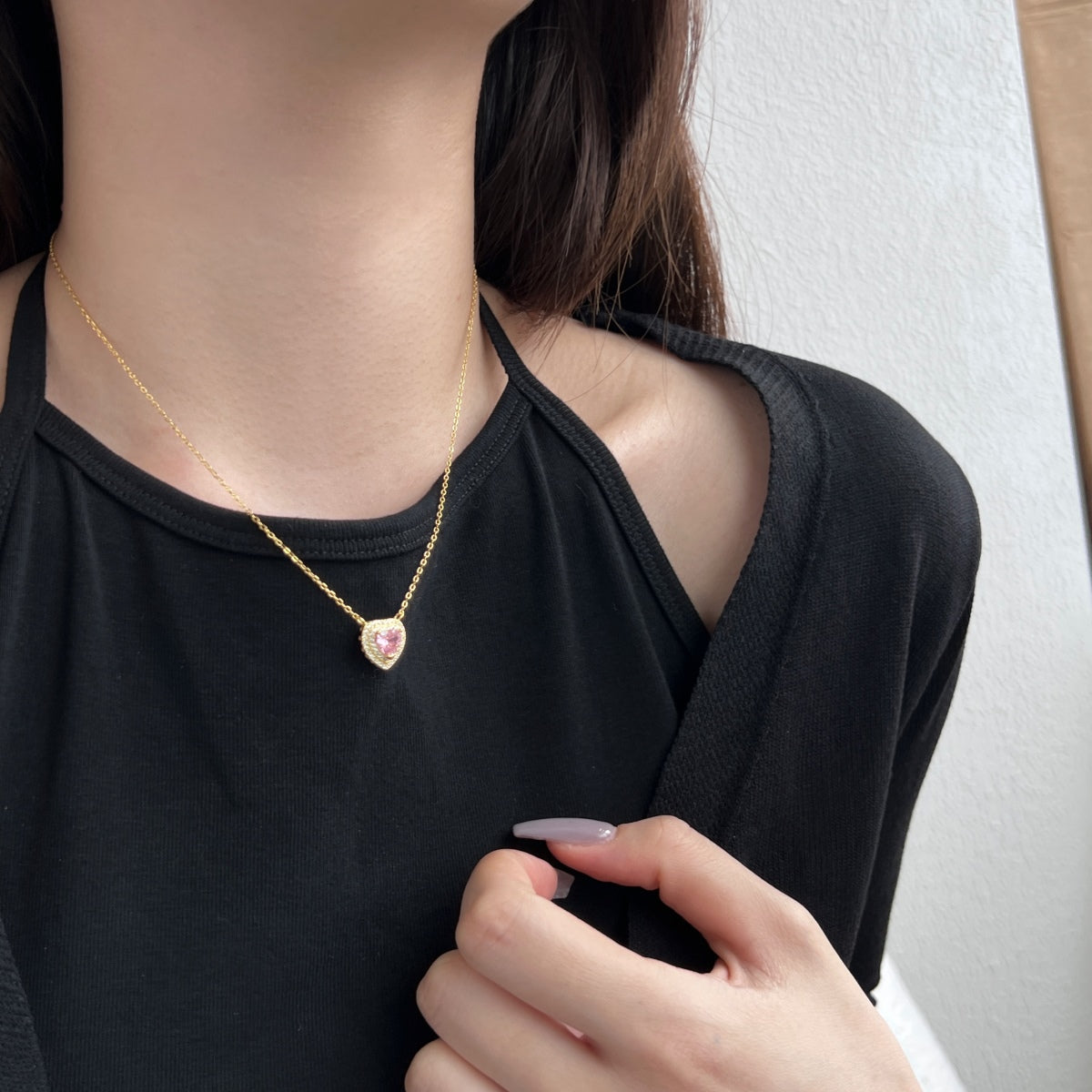 [Royal Jewelry]Exquisite Heart Shape Necklace