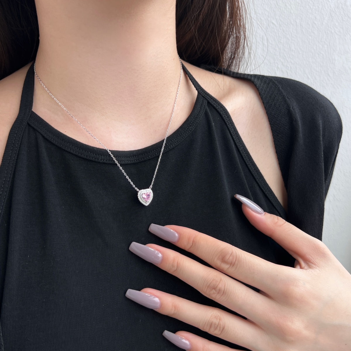 [Royal Jewelry]Exquisite Heart Shape Necklace