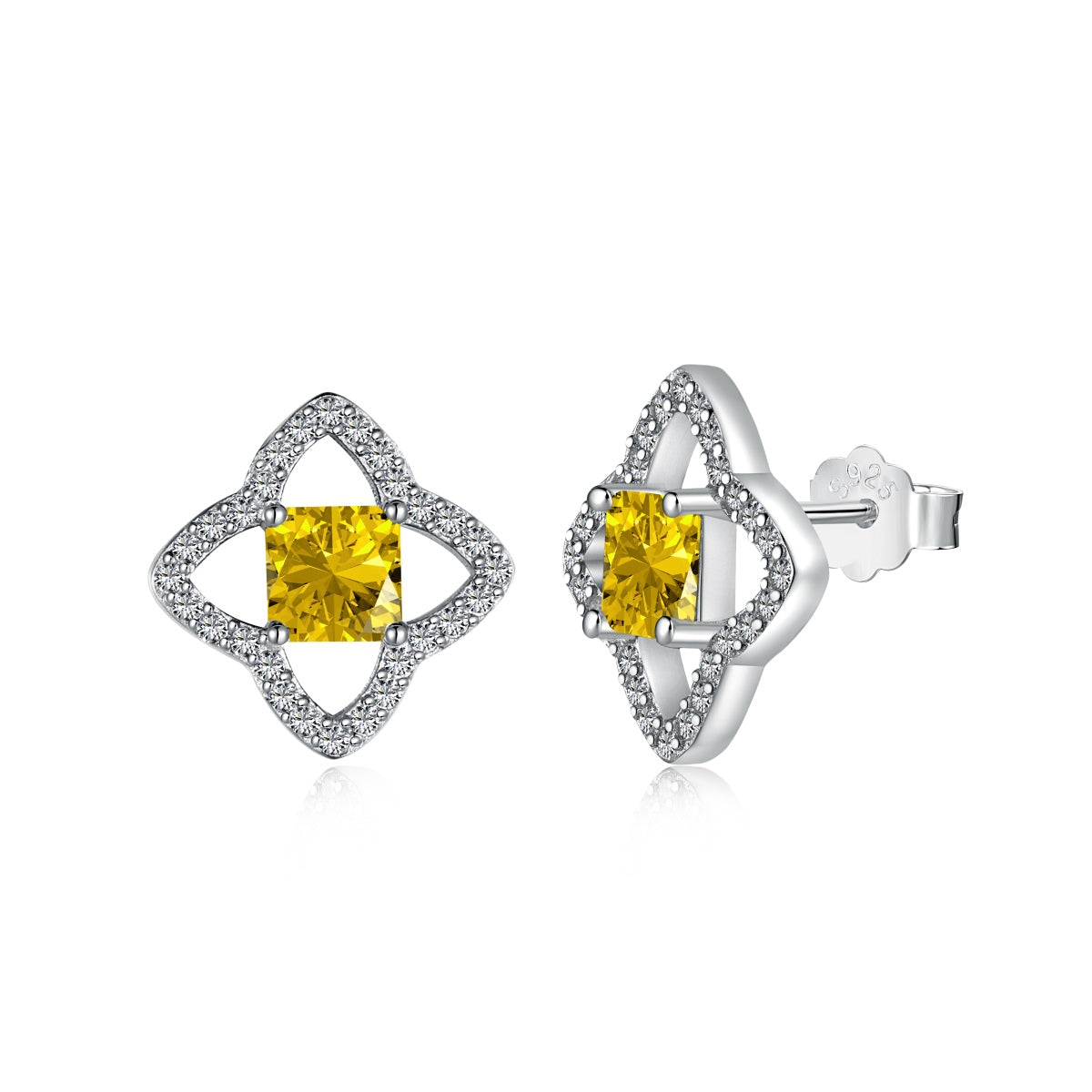 [Royal Jewelry]Elegant Star Shape Princess Cut Daily Earrings