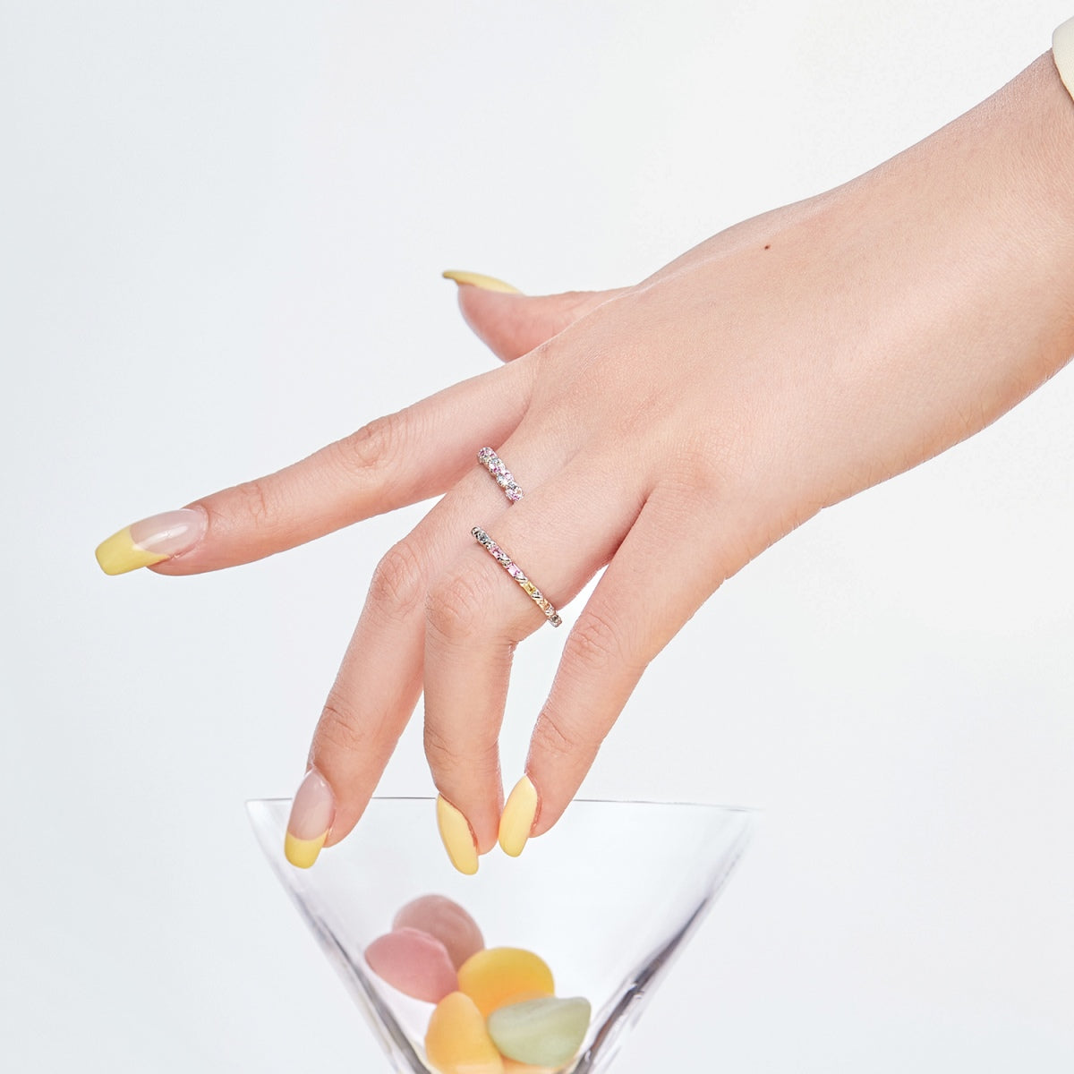 [Royal Jewelry]Dainty Ebullient Round Cut Daily Ring