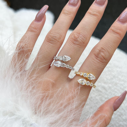 [Royal Jewelry]Delicate Lively Snake Shape Daily Ring