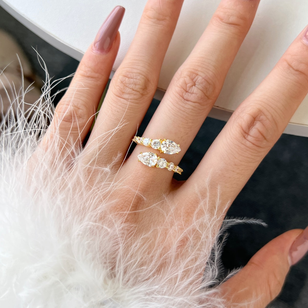 [Royal Jewelry]Delicate Lively Snake Shape Daily Ring