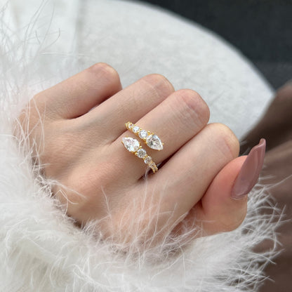[Royal Jewelry]Delicate Lively Snake Shape Daily Ring
