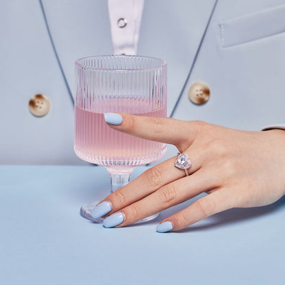 [Royal Jewelry]Delicate Ebullient Heart Shape Wedding Ring