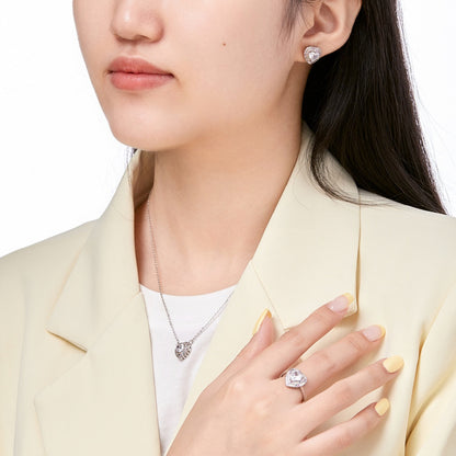 [Royal Jewelry]Delicate Ebullient Heart Shape Wedding Ring