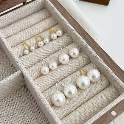[Royal Jewelry]Delicate Pearl Earrings