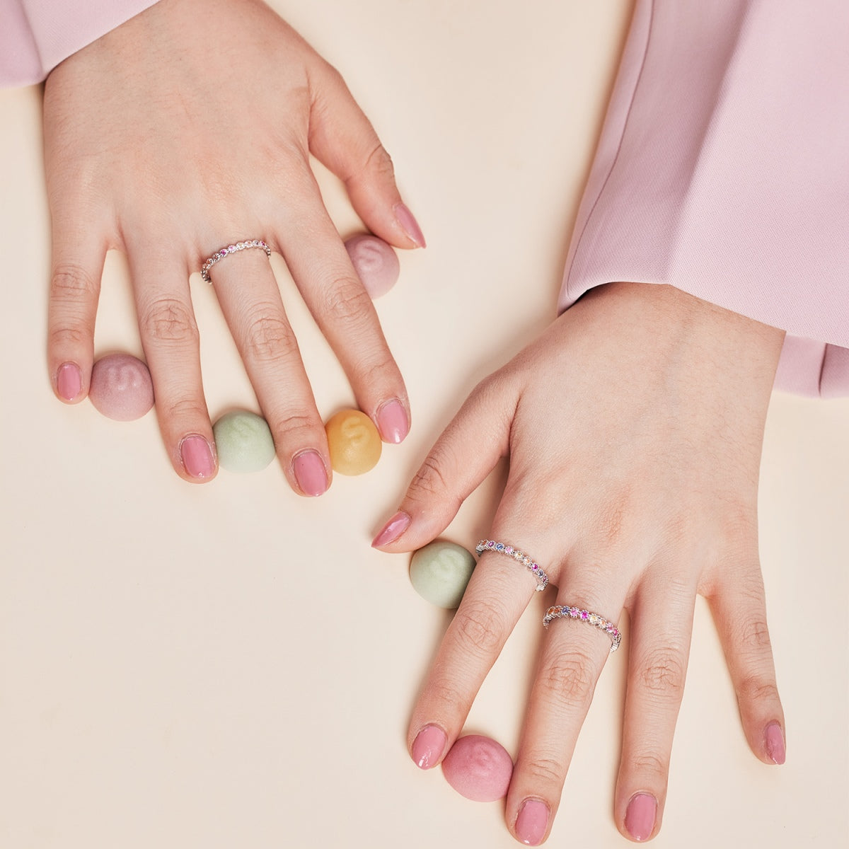 [Royal Jewelry]Radiant Sparkling Round Cut Daily Ring