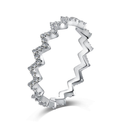 [Royal Jewelry]Delicate Enchanting Wave Shape Daily Ring