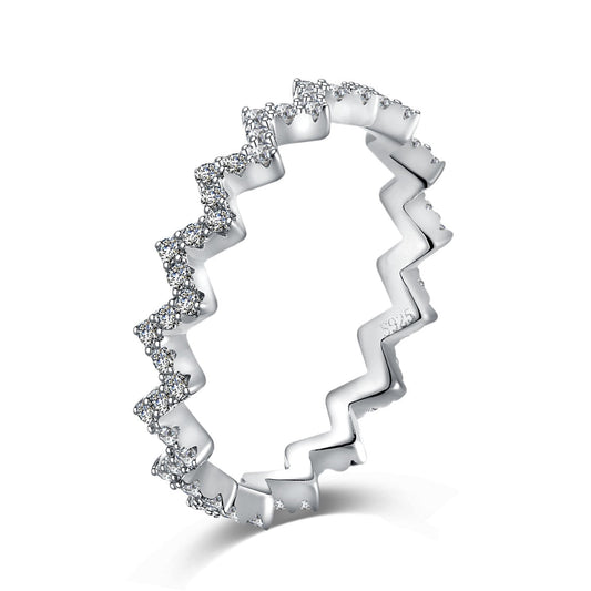 [Royal Jewelry]Delicate Enchanting Wave Shape Daily Ring