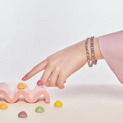 [Royal Jewelry]Ornate Sparkling Round Cut Party Bracelet