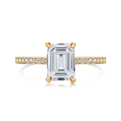 [Royal Jewelry]2.0 Carat Scintillating Ornate Radiant Cut Party Ring