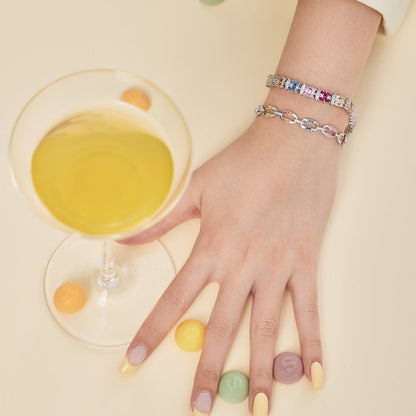 [Royal Jewelry]Dazzling Colorful Daily Bracelet