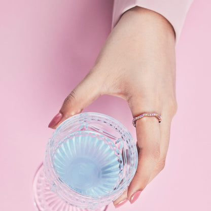 [Royal Jewelry]Dainty Colorful Round Cut Party Ring