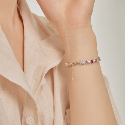 [Royal Jewelry]Radiant Colorful Round Shape Daily Bracelet