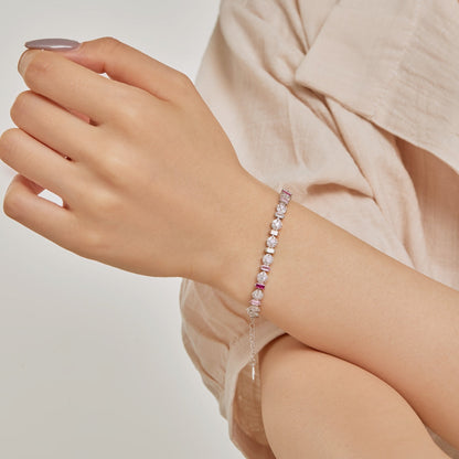 [Royal Jewelry]Radiant Colorful Round Shape Daily Bracelet