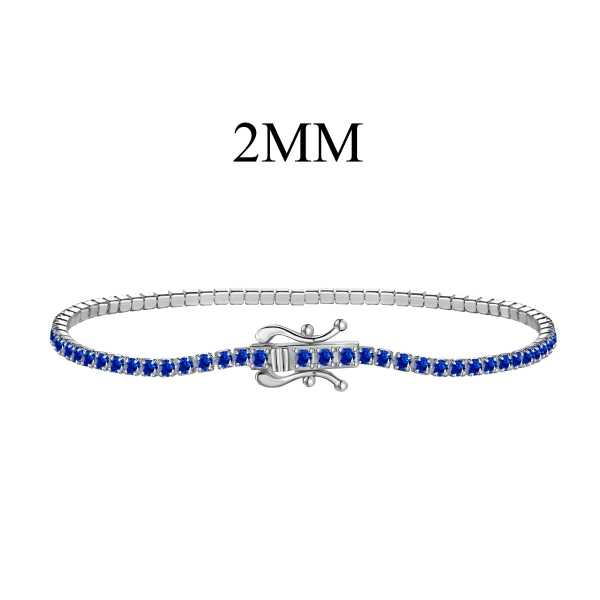 [Royal Jewelry]Radiant Colorful Round Cut Party Bracelet