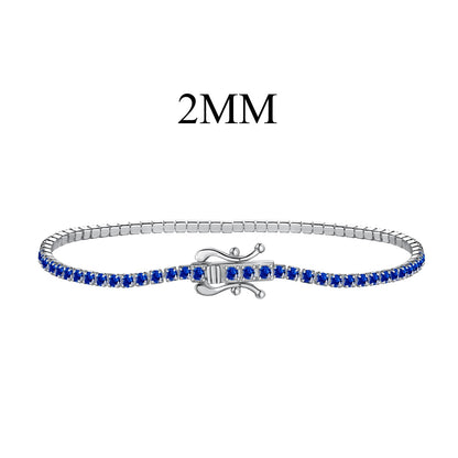 [Royal Jewelry]Radiant Colorful Round Cut Party Bracelet