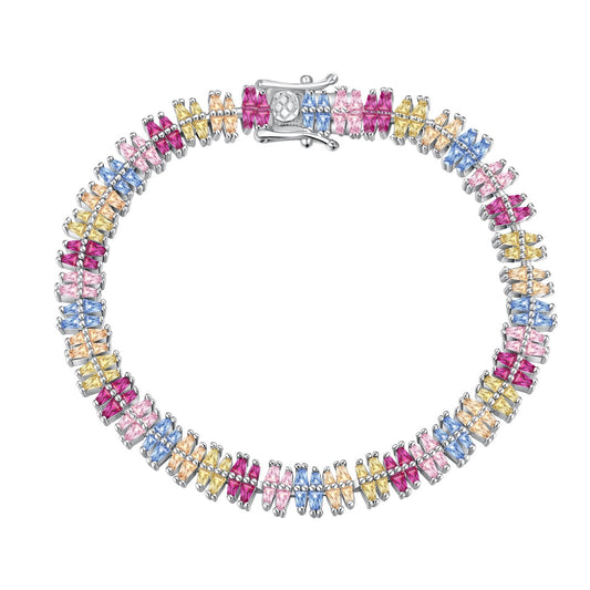 [Royal Jewelry]Sparkling Exquisite Multi Cut Party Bracelet