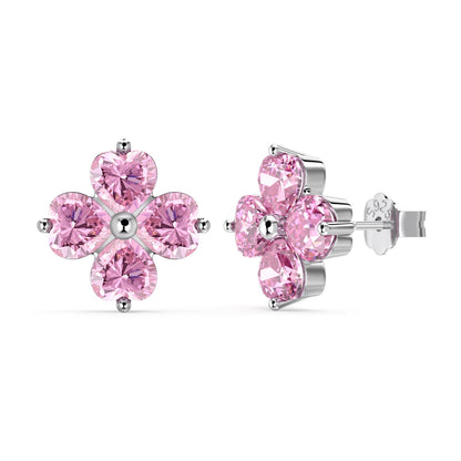 [Royal Jewelry]Four-Leaf Clover Ball Earrings