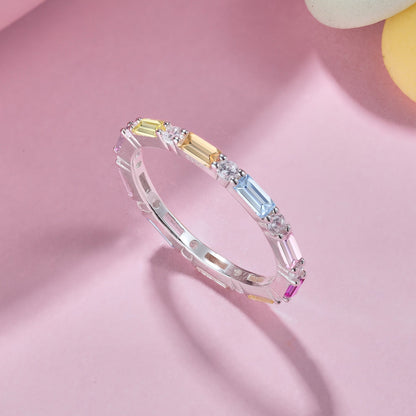 [Royal Jewelry]Lively In Shades Elegant Radiant Cut Daily Ring
