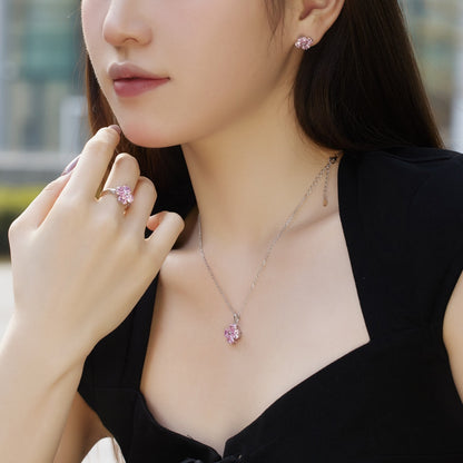 [Royal Jewelry]Four-Leaf Clover Ball Earrings