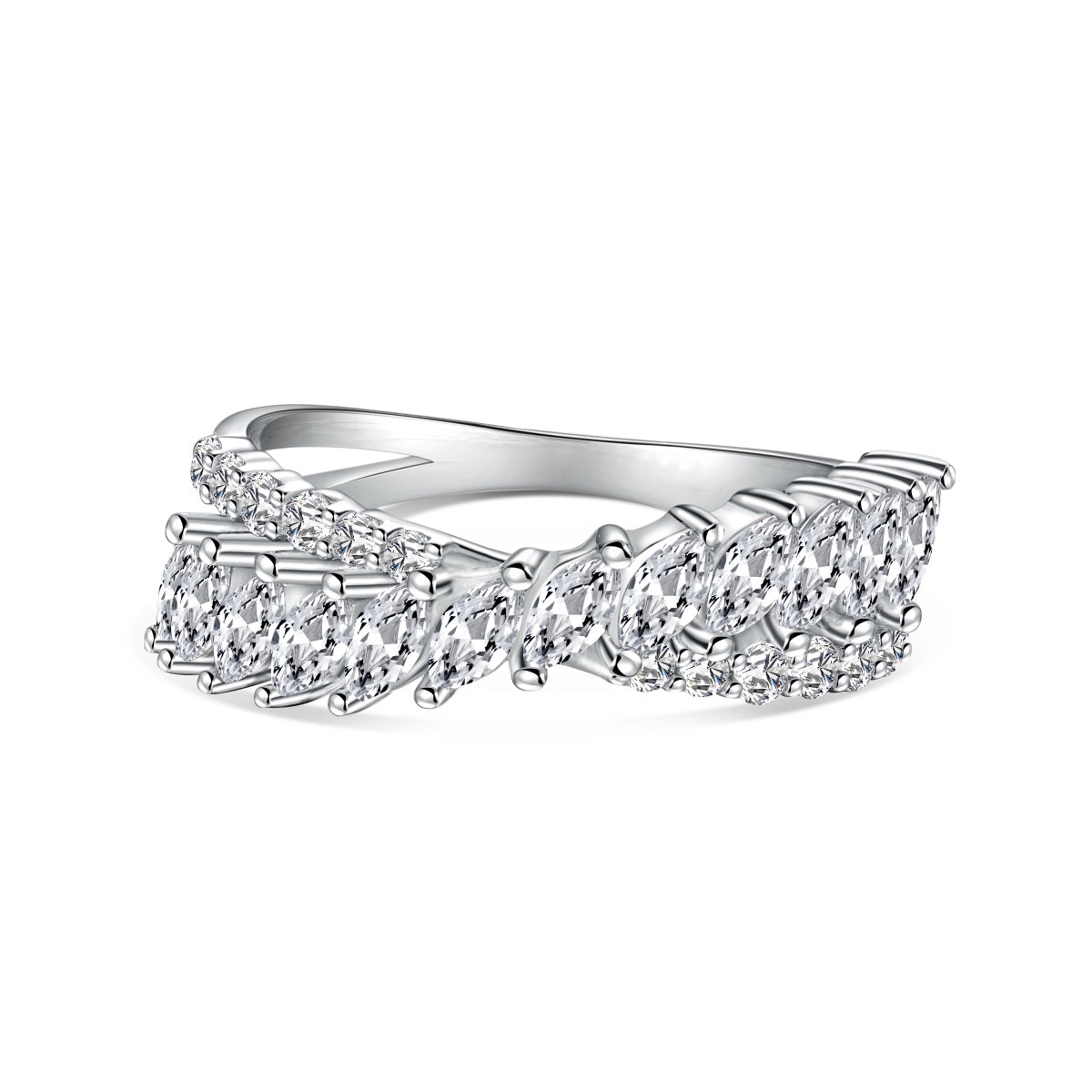 [Royal Jewelry]Unique Colorful Marquise Cut Daily Ring
