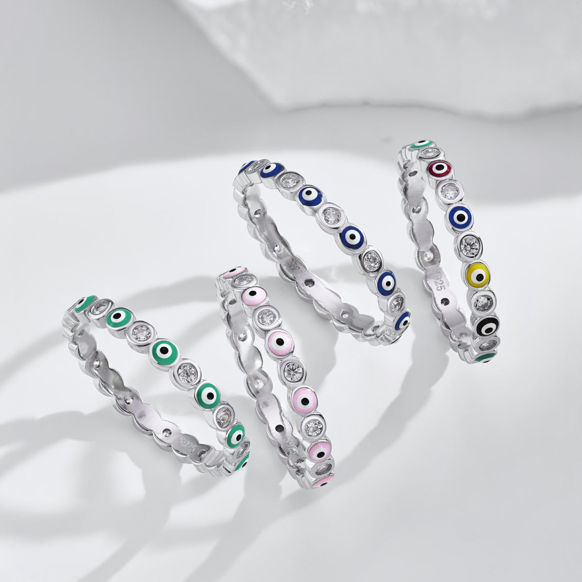 [Royal Jewelry]Sparkling Vibrant Round Shape Daily Ring