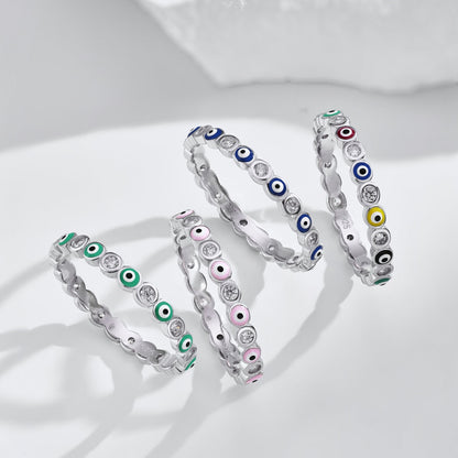 [Royal Jewelry]Sparkling Vibrant Round Shape Daily Ring