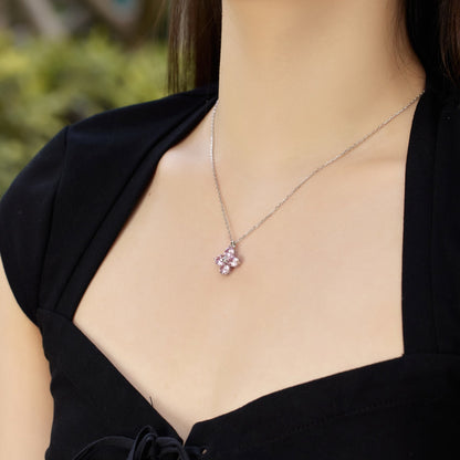 [Royal Jewelry]Four-Leaf Clover And Eight-Pointed Star Necklace