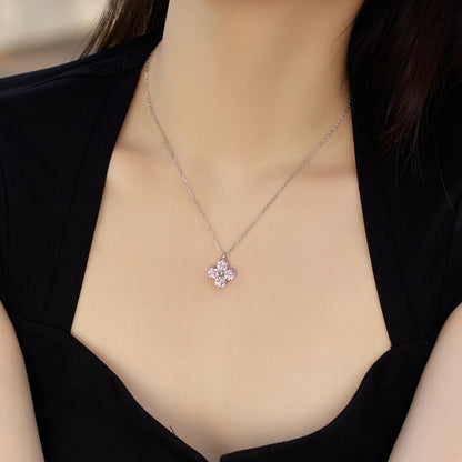 [Royal Jewelry]Four-Leaf Clover And Eight-Pointed Star Necklace