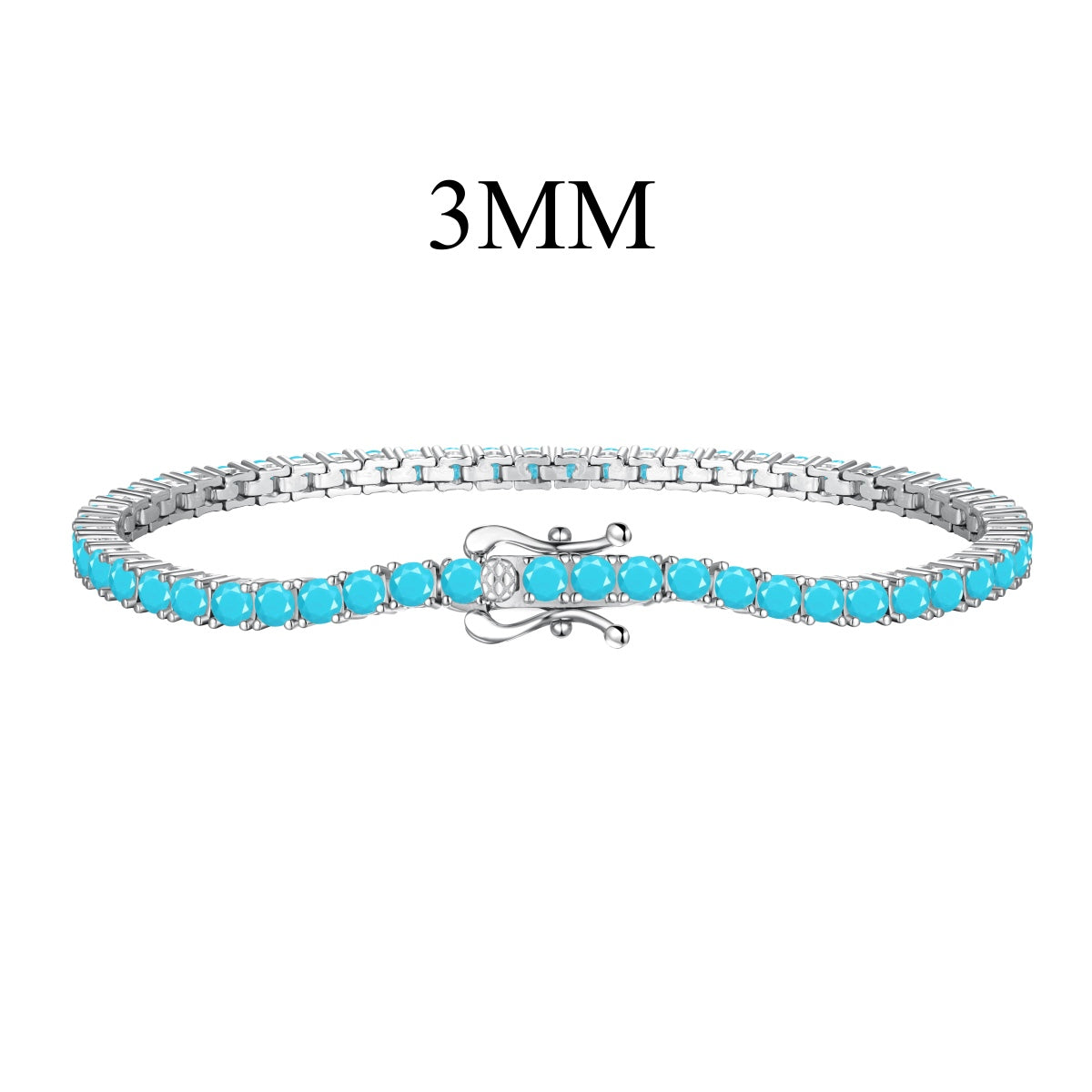[Royal Jewelry]Dainty Charming Round Cut Tennis Bracelet