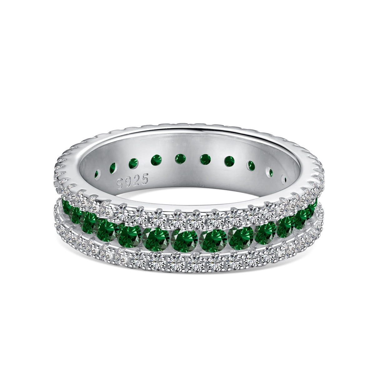 [Royal Jewelry]Delicate Colorful Round Cut Daily Ring