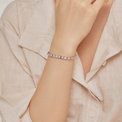 [Royal Jewelry]Unique Colorful Flower Shape Daily Bracelet