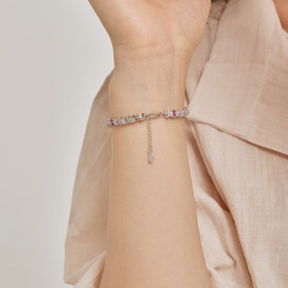 [Royal Jewelry]Unique Colorful Flower Shape Daily Bracelet
