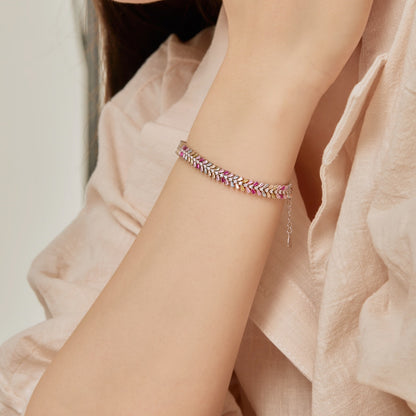 [Royal Jewelry]Dainty Radiant Emerald Cut Daily Bracelet
