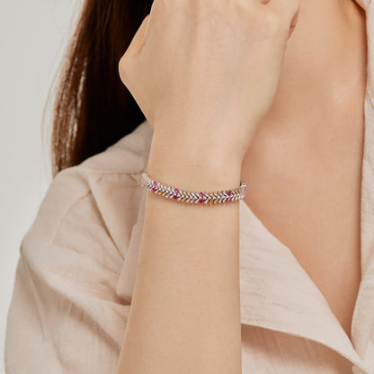 [Royal Jewelry]Dainty Radiant Emerald Cut Daily Bracelet